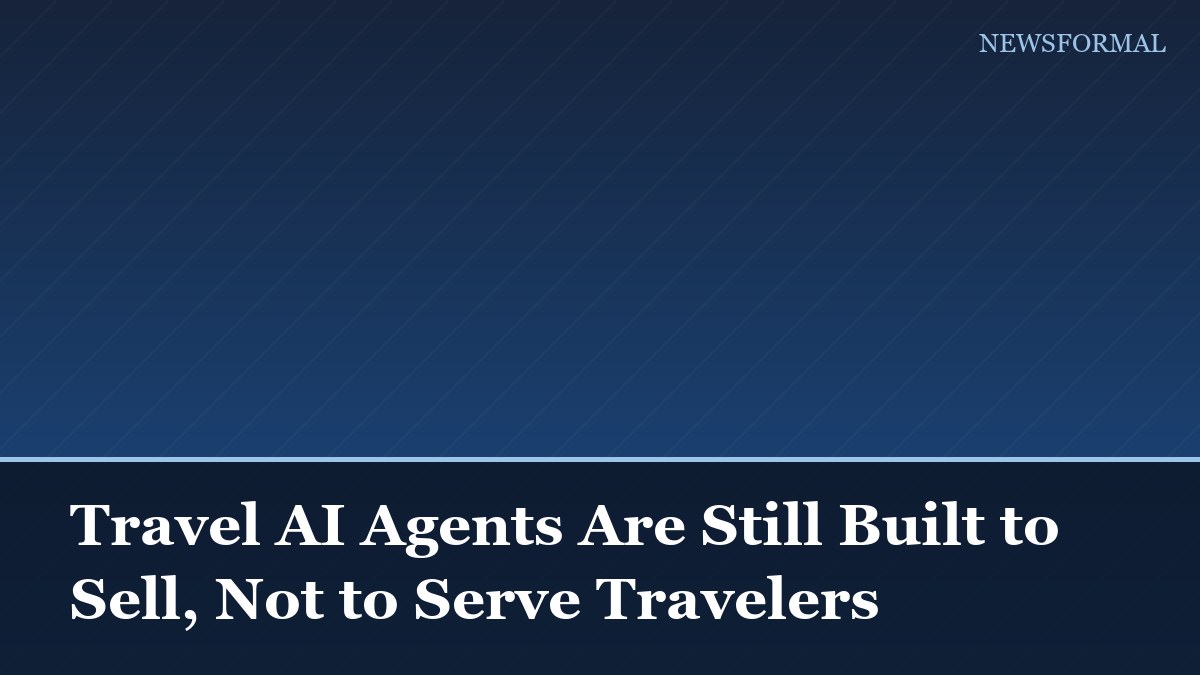 Travel AI Agents Are Still Built to Sell, Not to Serve Travelers