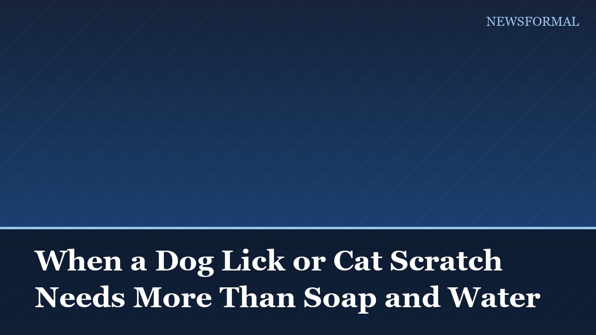 When a Dog Lick or Cat Scratch Needs More Than Soap and Water