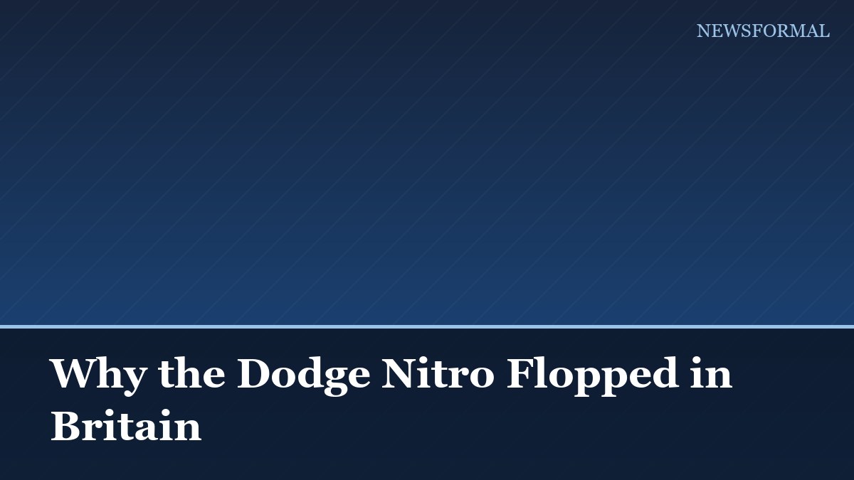 Why the Dodge Nitro Flopped in Britain