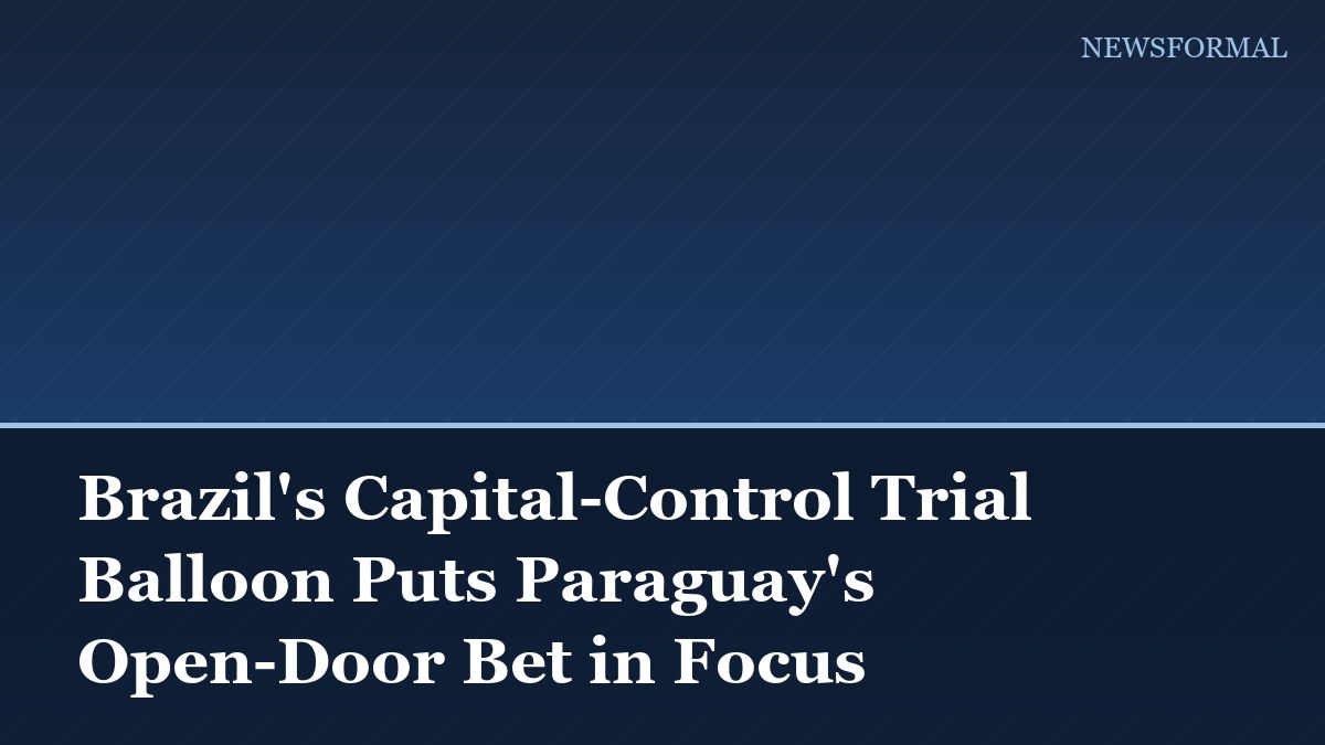 Brazil's Capital-Control Trial Balloon Puts Paraguay's Open-Door Bet in Focus