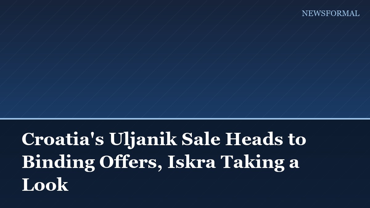 Croatia's Uljanik Sale Heads to Binding Offers, Iskra Taking a Look
