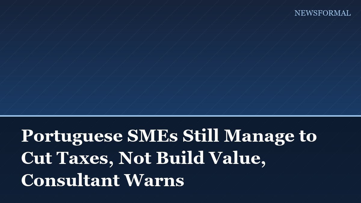 Portuguese SMEs Still Manage to Cut Taxes, Not Build Value, Consultant Warns