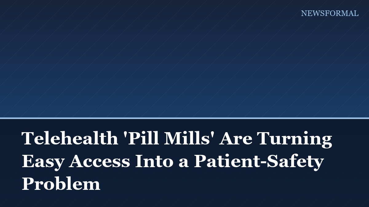 Telehealth 'Pill Mills' Are Turning Easy Access Into a Patient-Safety Problem