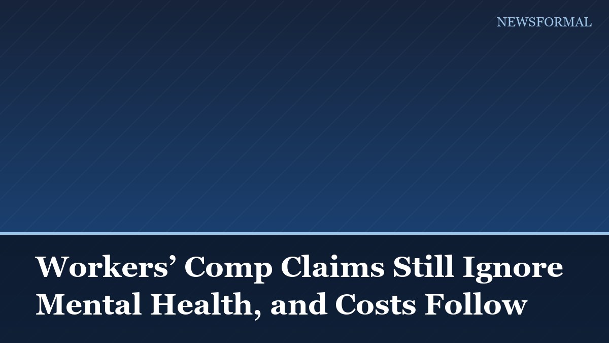 Workers’ Comp Claims Still Ignore Mental Health, and Costs Follow