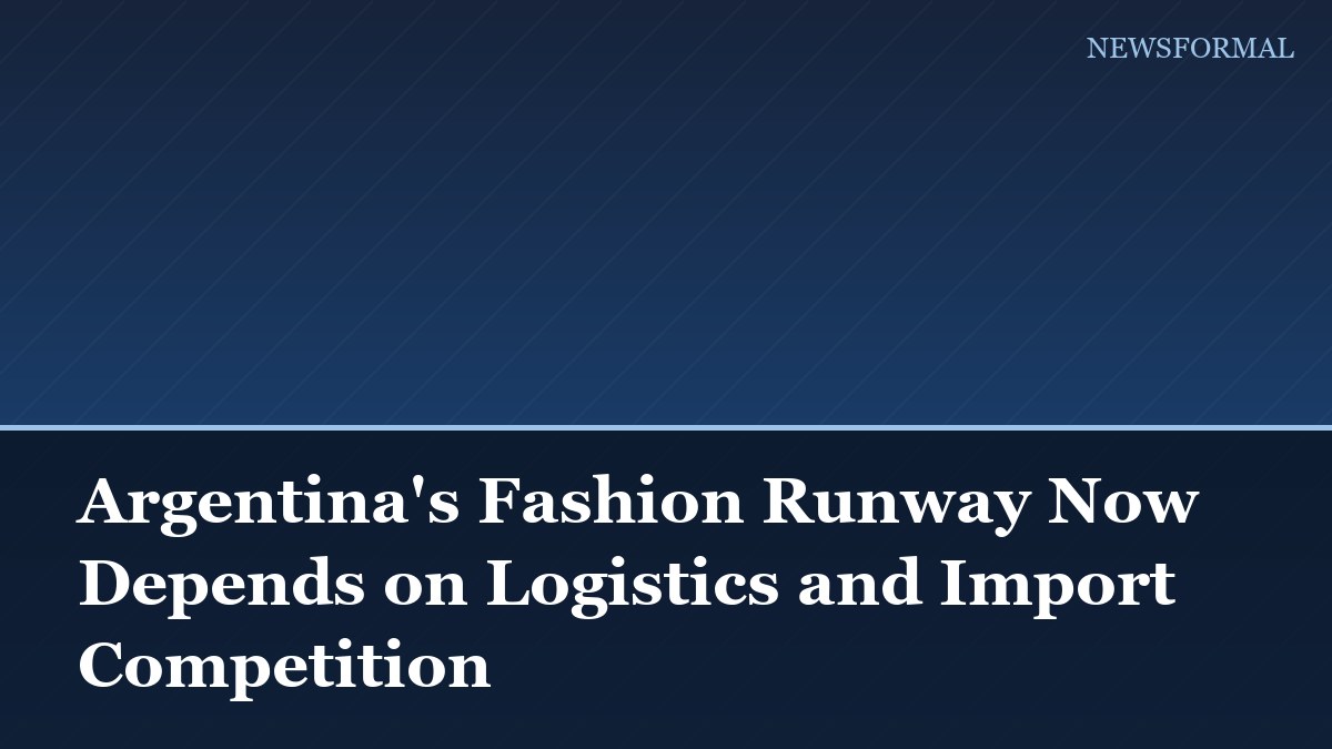 Argentina's Fashion Runway Now Depends on Logistics and Import Competition