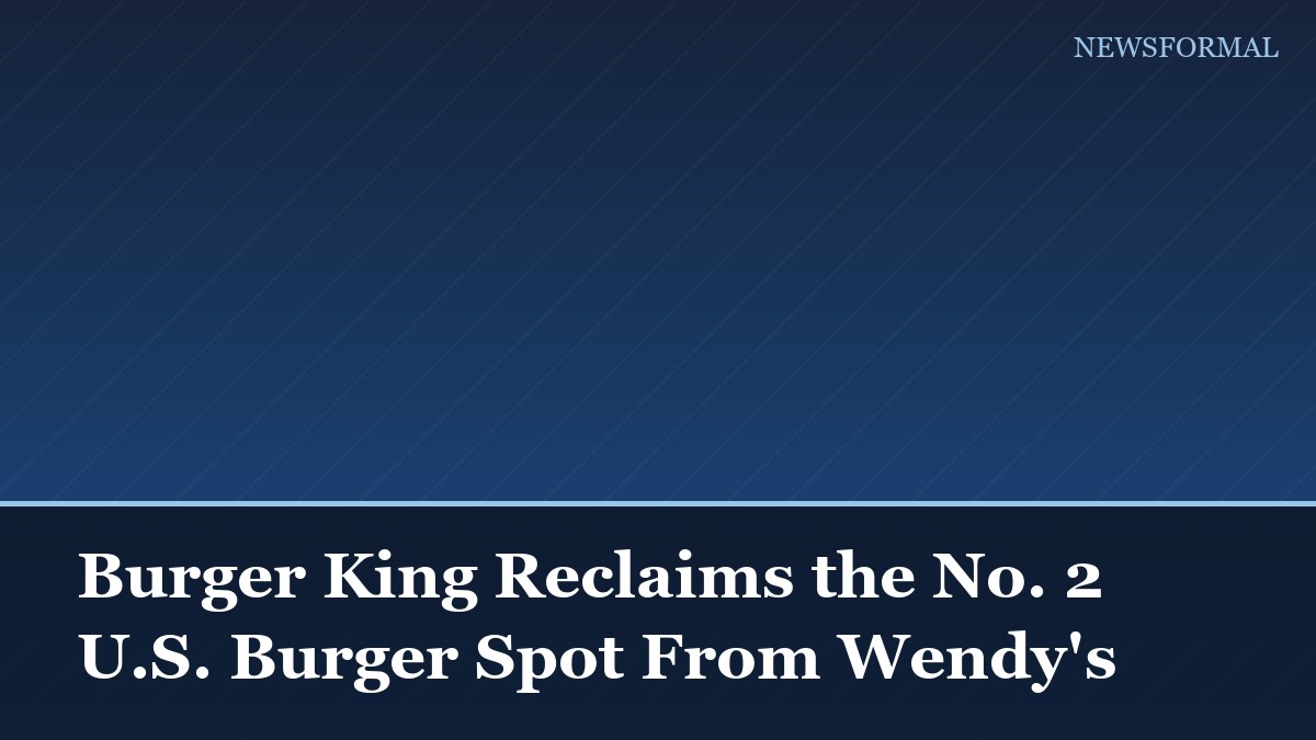 Burger King Reclaims the No. 2 U.S. Burger Spot From Wendy's