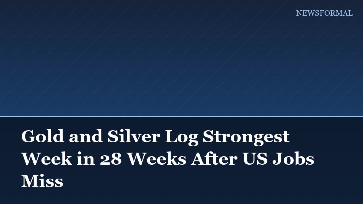 Gold and Silver Log Strongest Week in 28 Weeks After US Jobs Miss