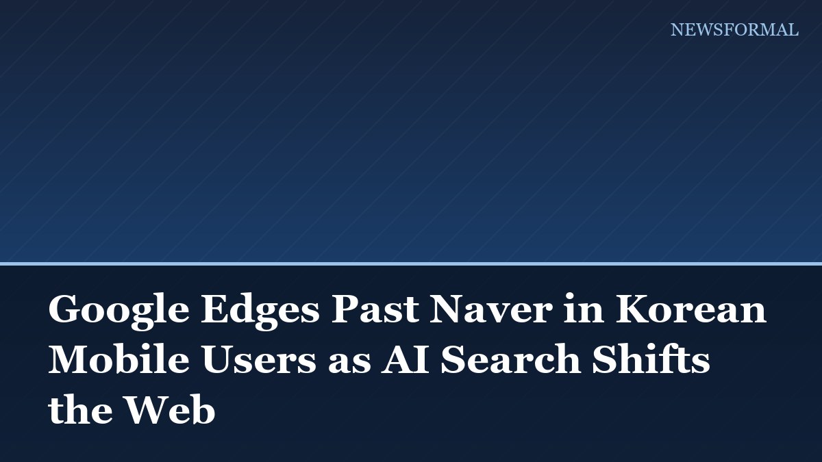 Google Edges Past Naver in Korean Mobile Users as AI Search Shifts the Web