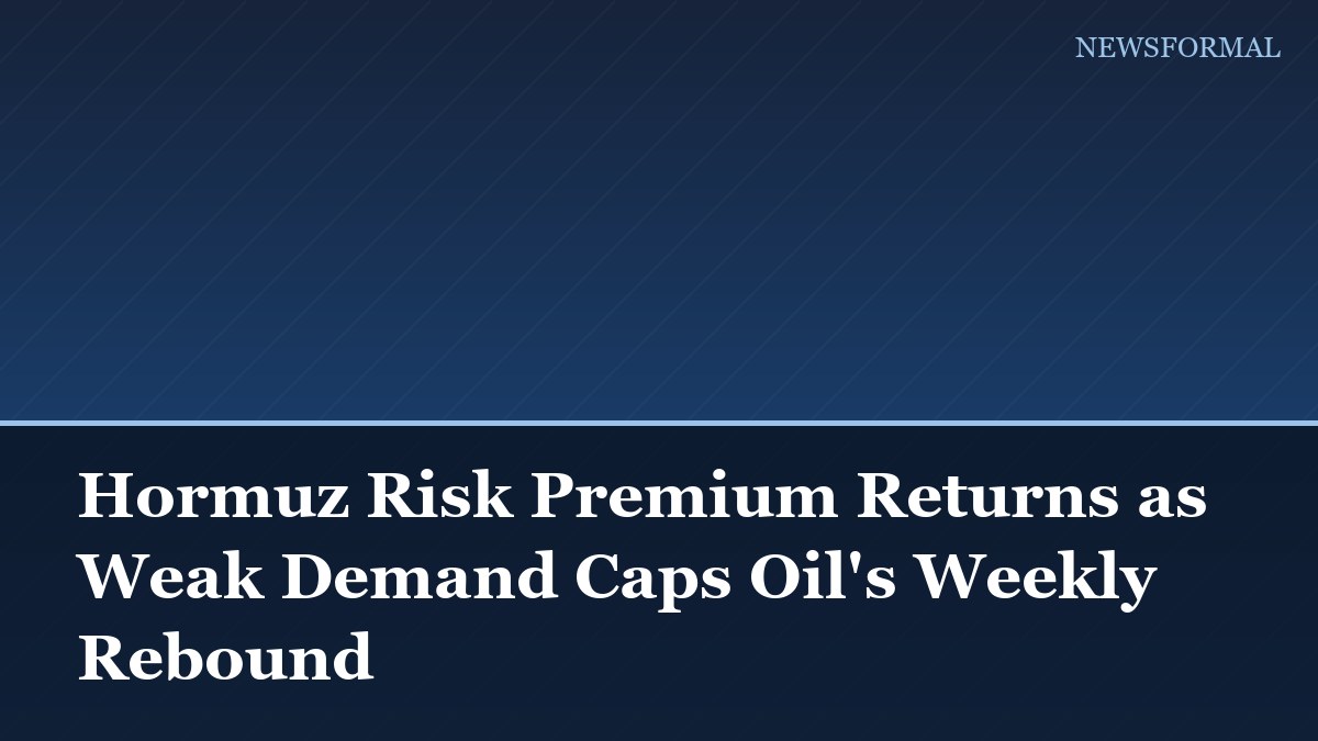 Hormuz Risk Premium Returns as Weak Demand Caps Oil's Weekly Rebound