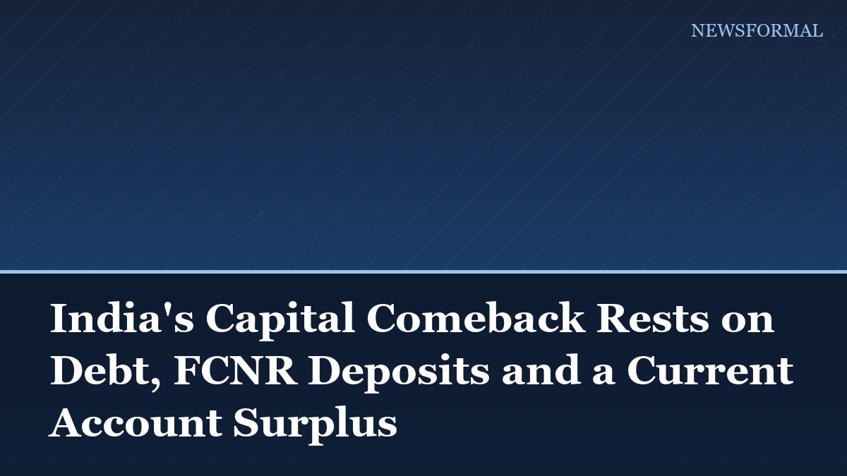 India's Capital Comeback Rests on Debt, FCNR Deposits and a Current Account Surplus