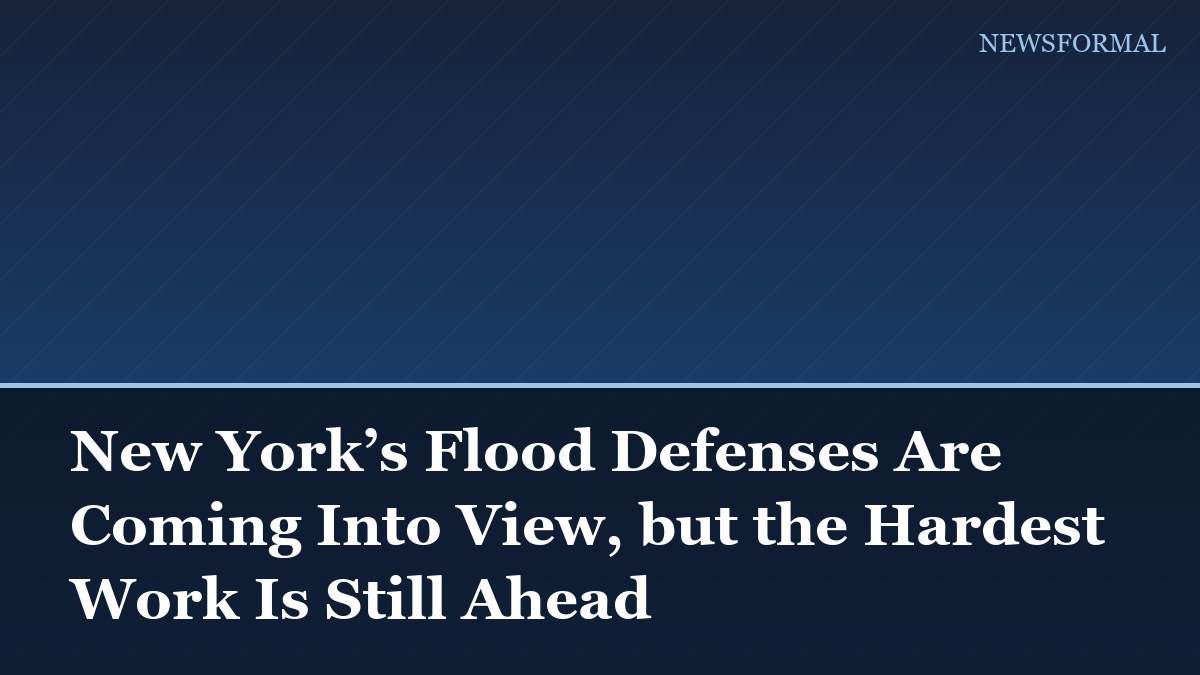 New York’s Flood Defenses Are Coming Into View, but the Hardest Work Is Still Ahead