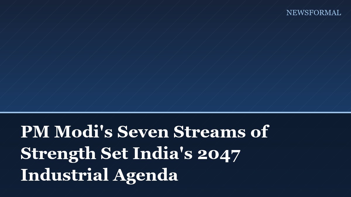 PM Modi's Seven Streams of Strength Set India's 2047 Industrial Agenda
