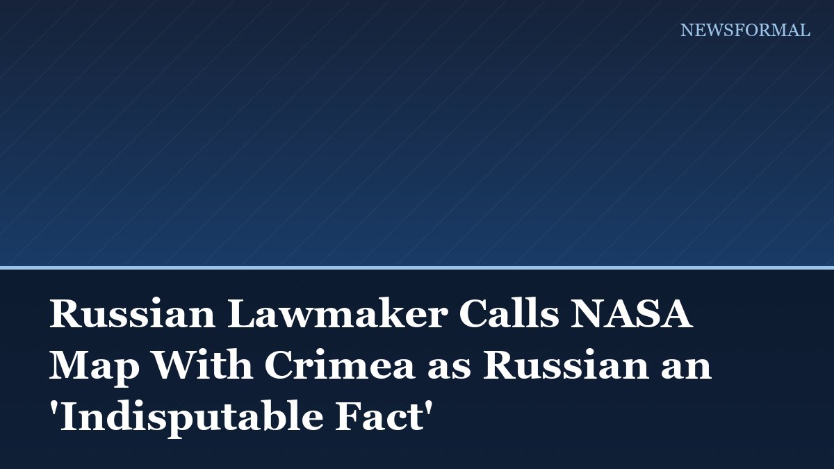 Russian Lawmaker Calls NASA Map With Crimea as Russian an 'Indisputable Fact'
