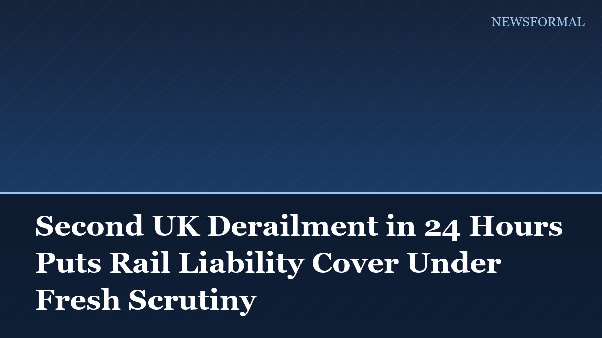 Second UK Derailment in 24 Hours Puts Rail Liability Cover Under Fresh Scrutiny