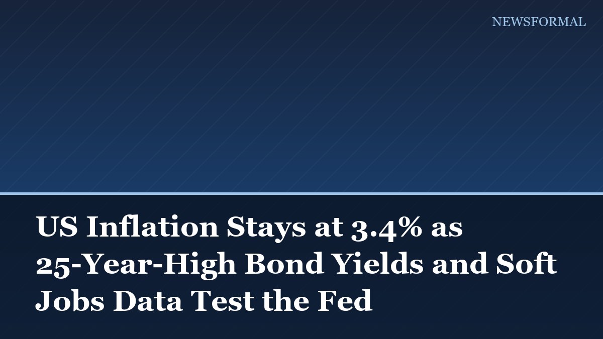 US Inflation Stays at 3.4% as 25-Year-High Bond Yields and Soft Jobs Data Test the Fed