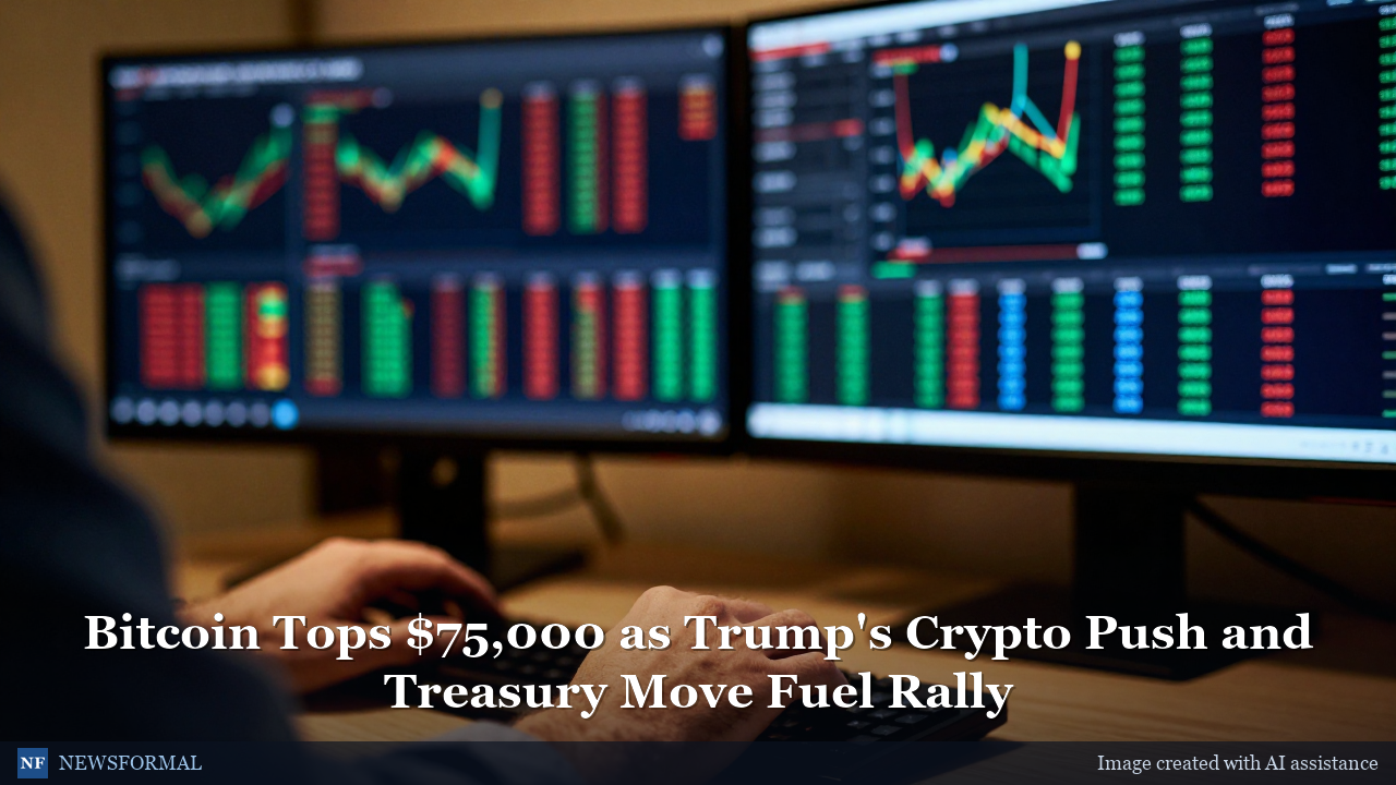 Bitcoin Tops $75,000 as Trump's Crypto Push and Treasury Move Fuel Rally