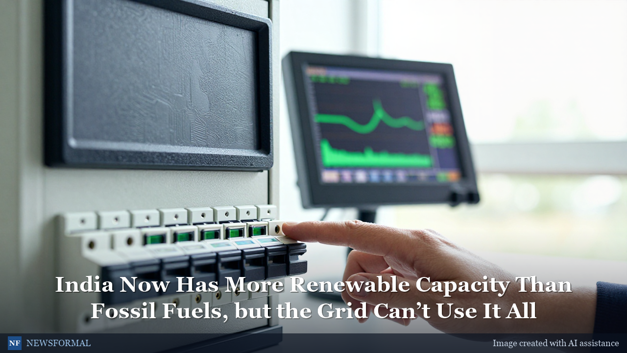 India Now Has More Renewable Capacity Than Fossil Fuels, but the Grid Can’t Use It All