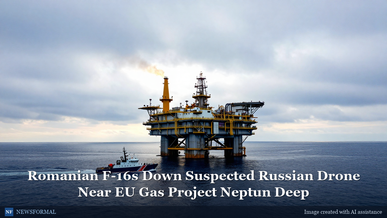 Romanian F-16s Down Suspected Russian Drone Near EU Gas Project Neptun Deep