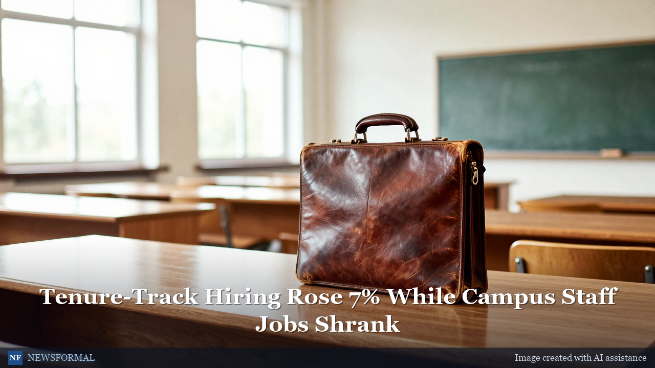 Tenure-Track Hiring Rose 7% While Campus Staff Jobs Shrank