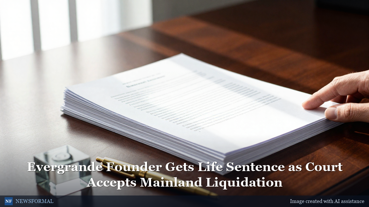 Evergrande Founder Gets Life Sentence as Court Accepts Mainland Liquidation