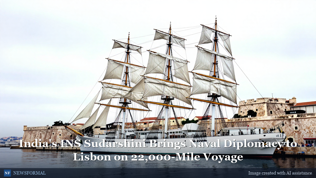 India's INS Sudarshini Brings Naval Diplomacy to Lisbon on 22,000-Mile Voyage