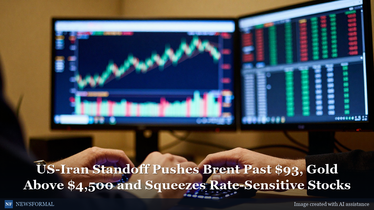US-Iran Standoff Pushes Brent Past $93, Gold Above $4,500 and Squeezes Rate-Sensitive Stocks