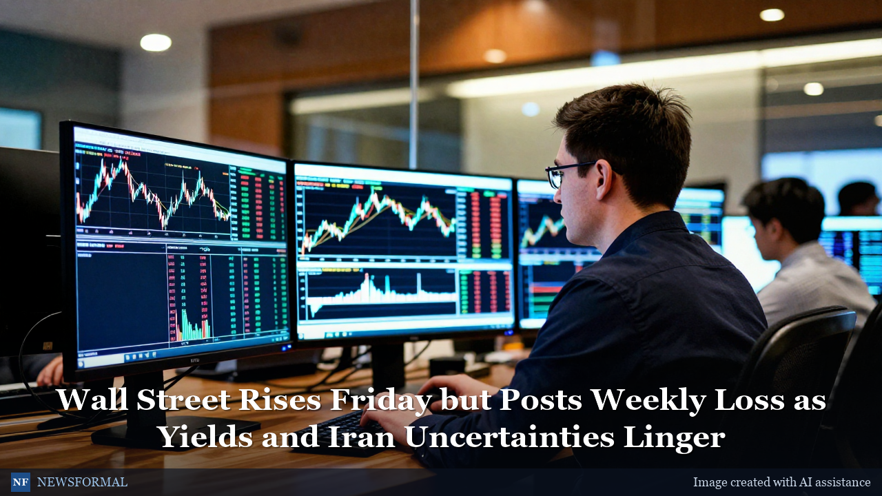Wall Street Rises Friday but Posts Weekly Loss as Yields and Iran Uncertainties Linger