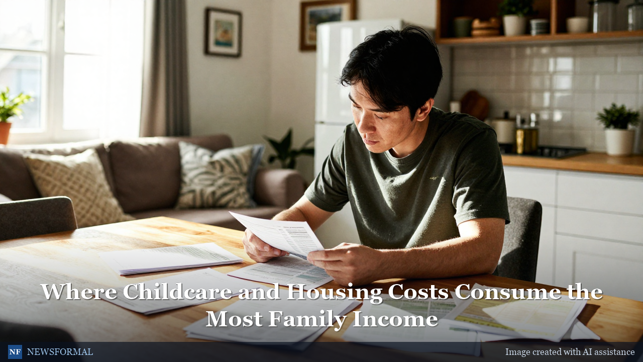 Where Childcare and Housing Costs Consume the Most Family Income