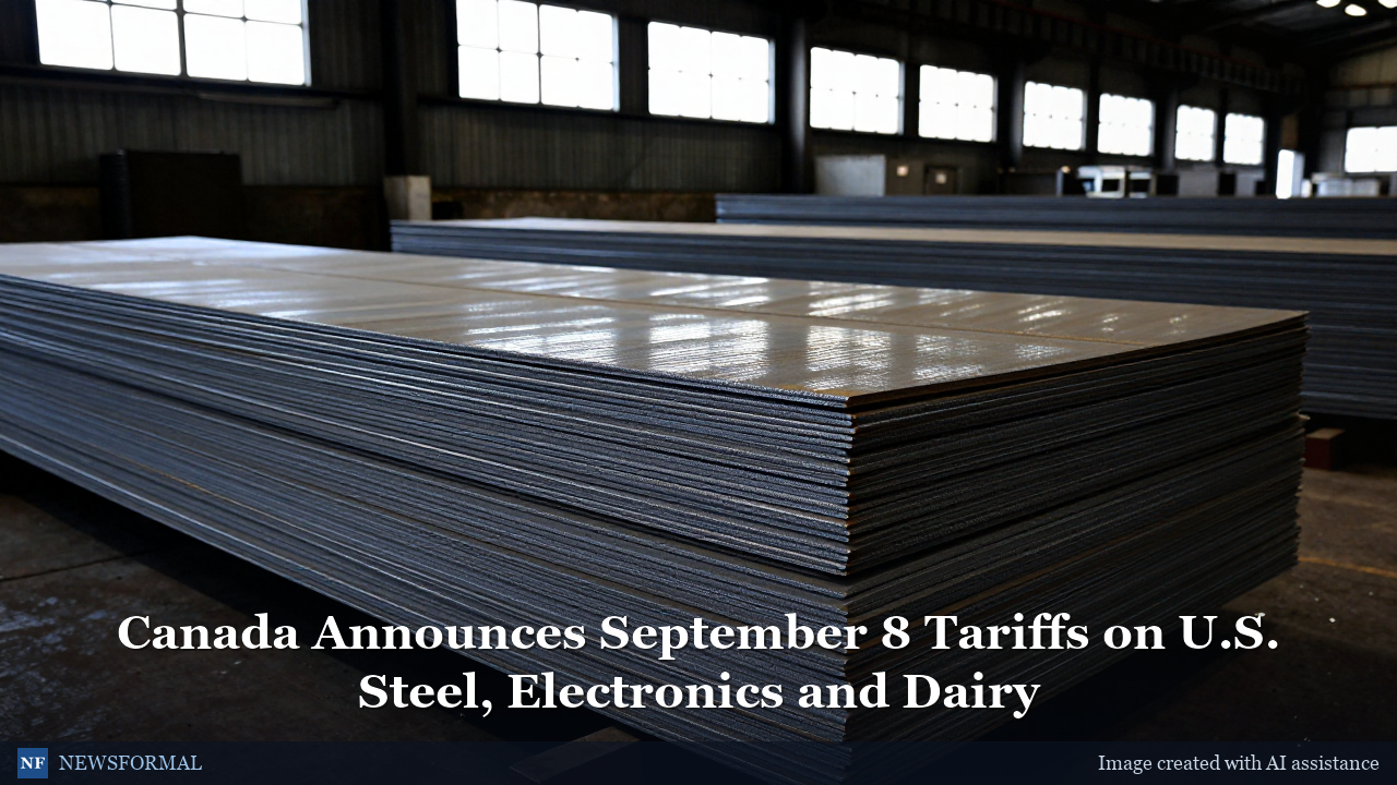 Canada Announces September 8 Tariffs on U.S. Steel, Electronics and Dairy