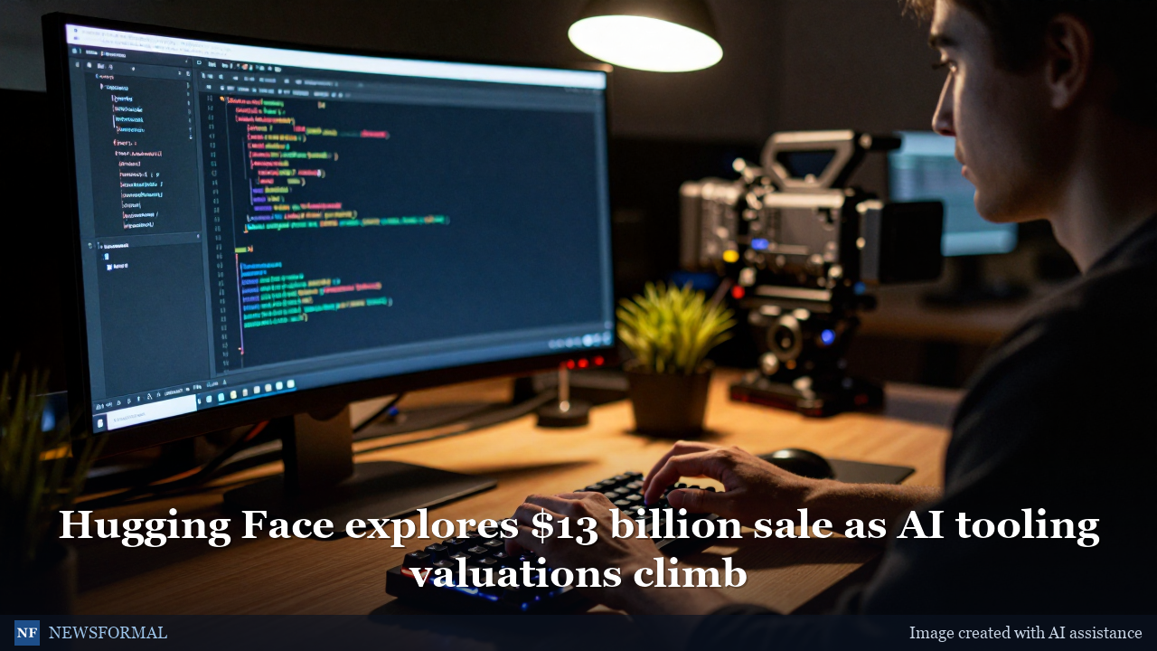 Hugging Face explores $13 billion sale as AI tooling valuations climb