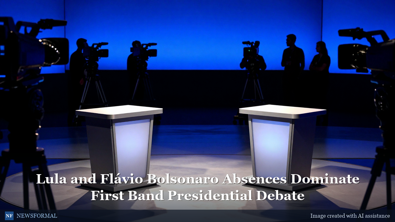 Lula and Flávio Bolsonaro Absences Dominate First Band Presidential Debate