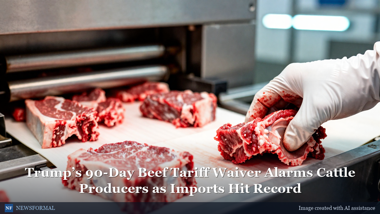 Trump’s 90-Day Beef Tariff Waiver Alarms Cattle Producers as Imports Hit Record