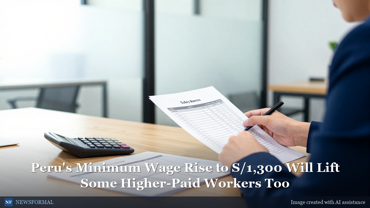 Peru's Minimum Wage Rise to S/1,300 Will Lift Some Higher-Paid Workers Too
