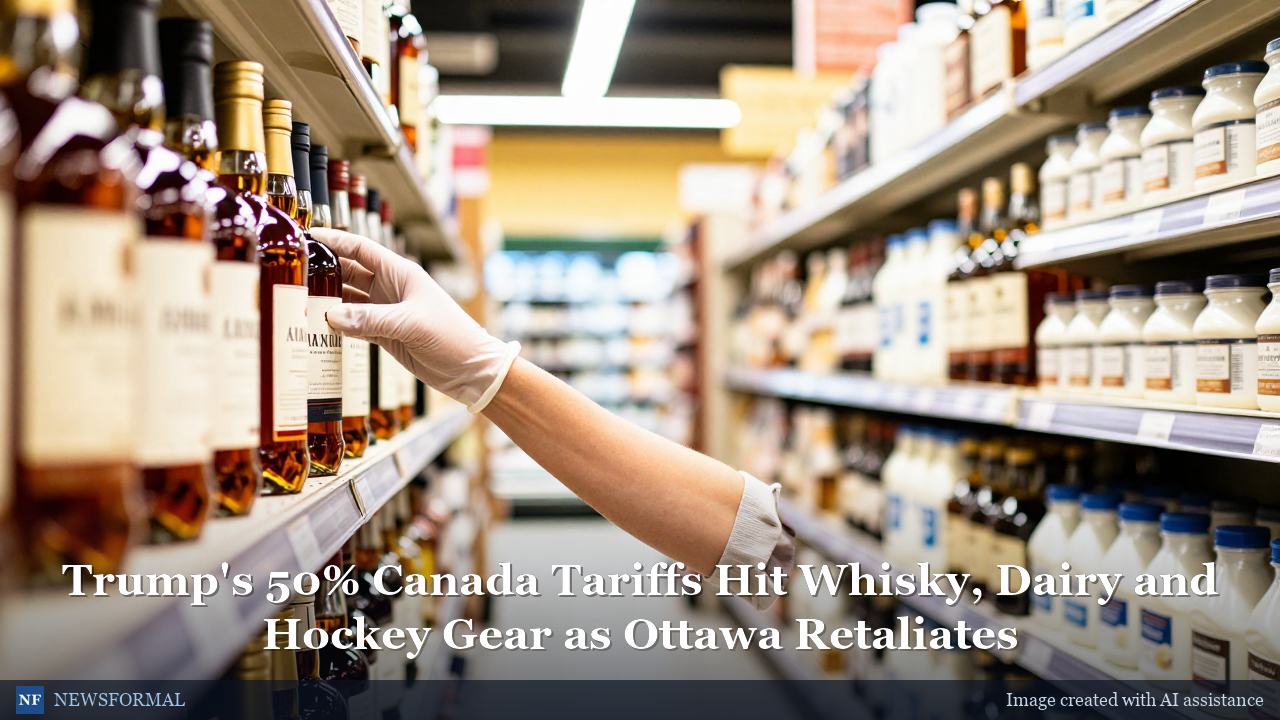 Trump's 50% Canada Tariffs Hit Whisky, Dairy and Hockey Gear as Ottawa Retaliates
