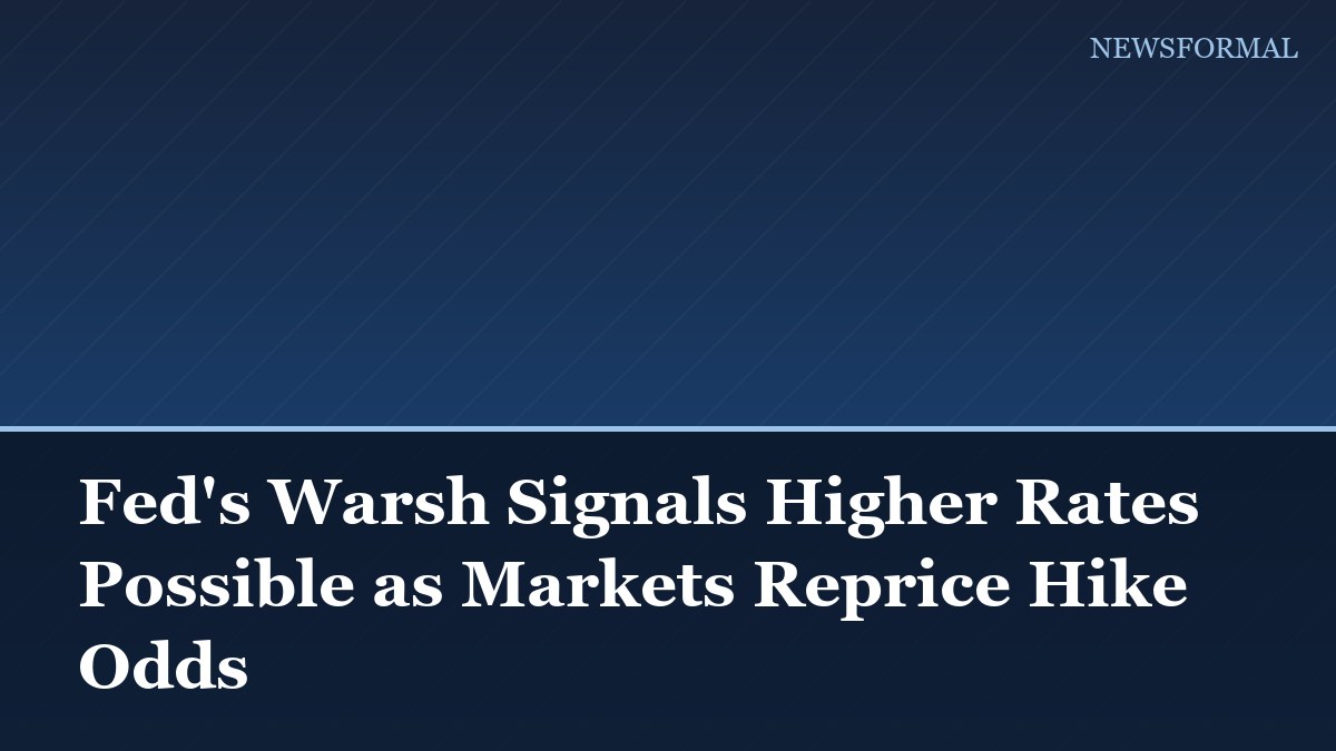 Fed's Warsh Signals Higher Rates Possible as Markets Reprice Hike Odds