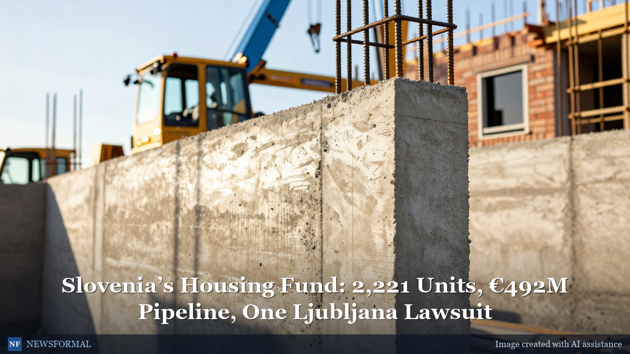 Slovenia’s Housing Fund: 2,221 Units, €492M Pipeline, One Ljubljana Lawsuit