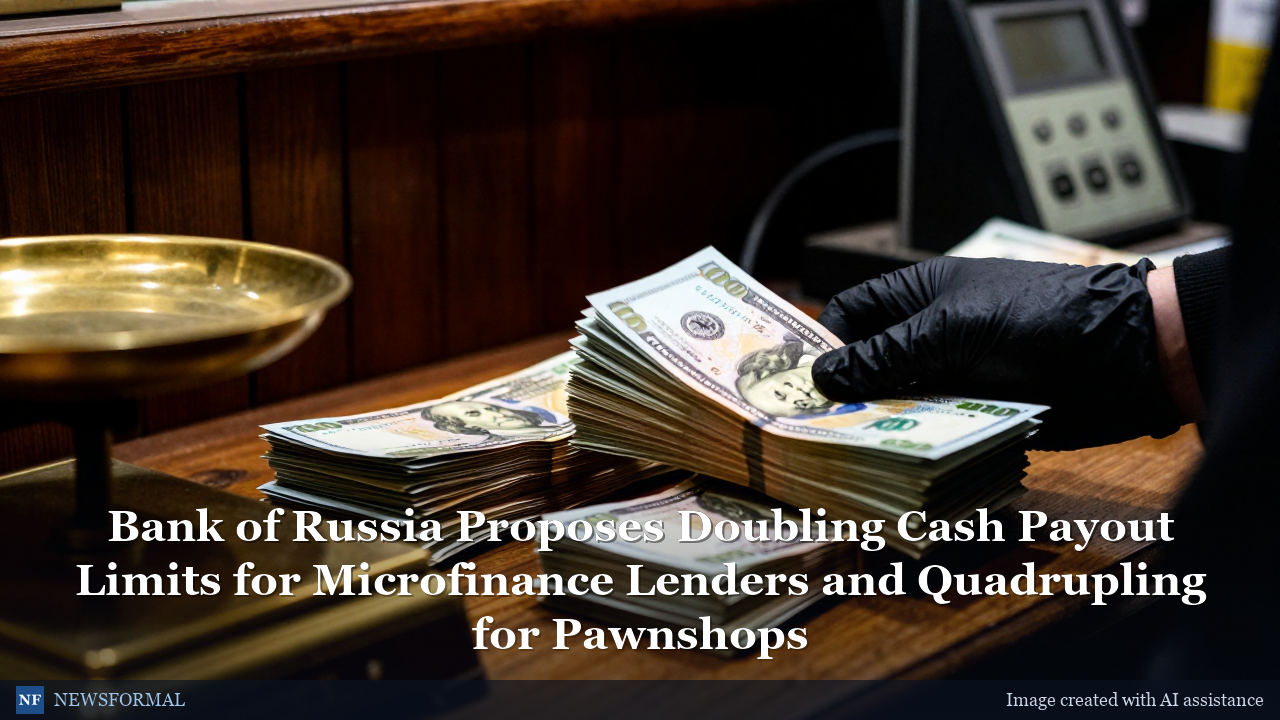 Bank of Russia Proposes Doubling Cash Payout Limits for Microfinance Lenders and Quadrupling for Pawnshops