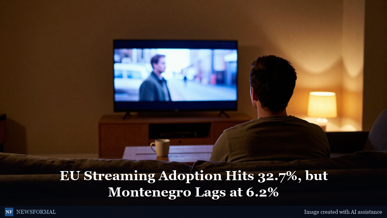 EU Streaming Adoption Hits 32.7%, but Montenegro Lags at 6.2%