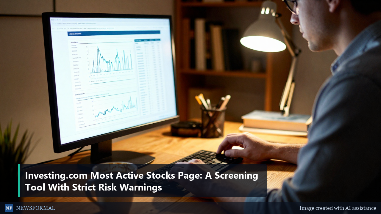 Investing.com Most Active Stocks Page: A Screening Tool With Strict Risk Warnings