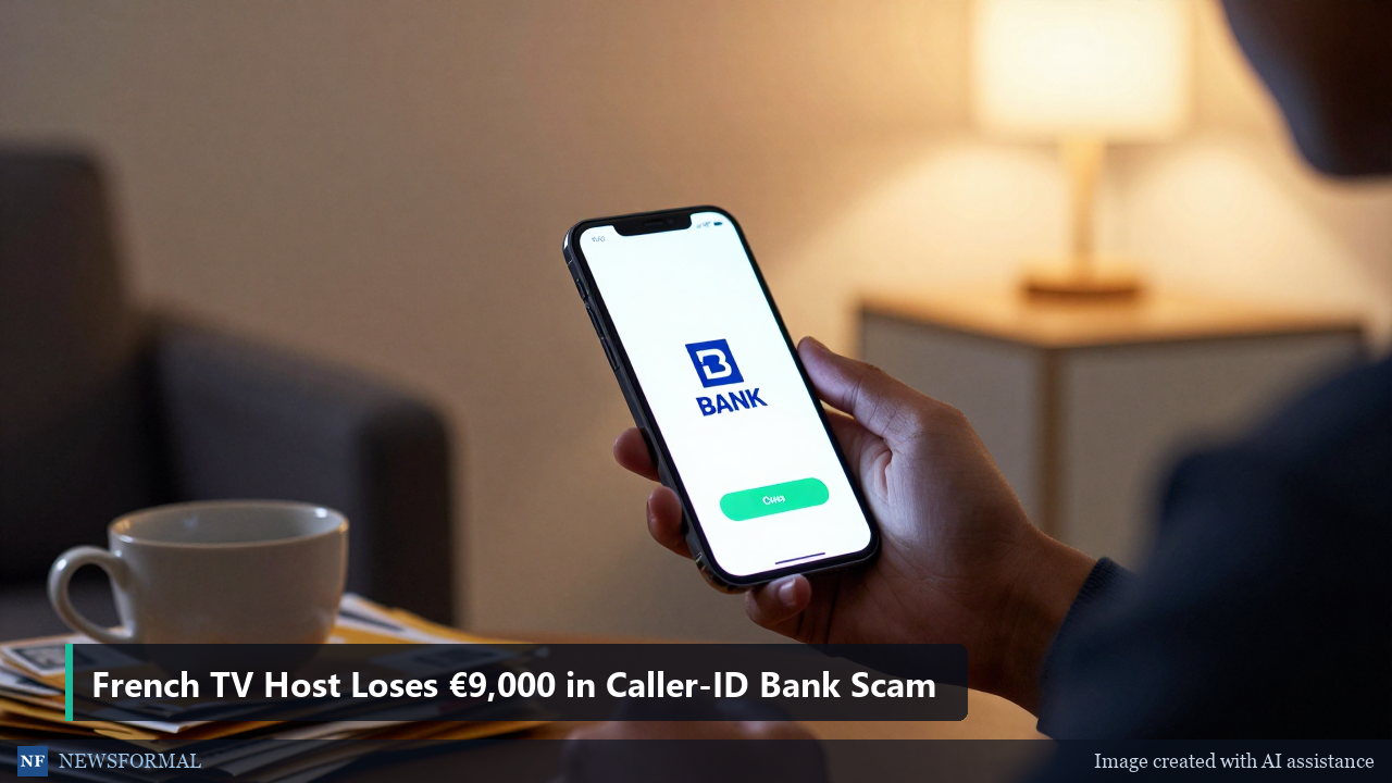 French TV Host Loses €9,000 in Caller-ID Bank Scam