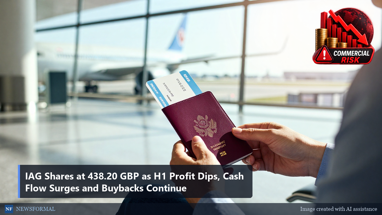IAG Shares at 438.20 GBP as H1 Profit Dips, Cash Flow Surges and Buybacks Continue