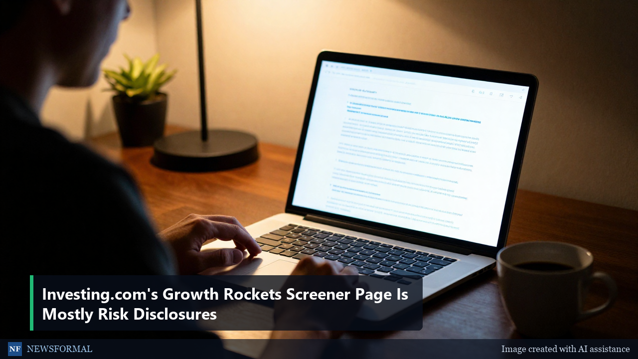 Investing.com's Growth Rockets Screener Page Is Mostly Risk Disclosures