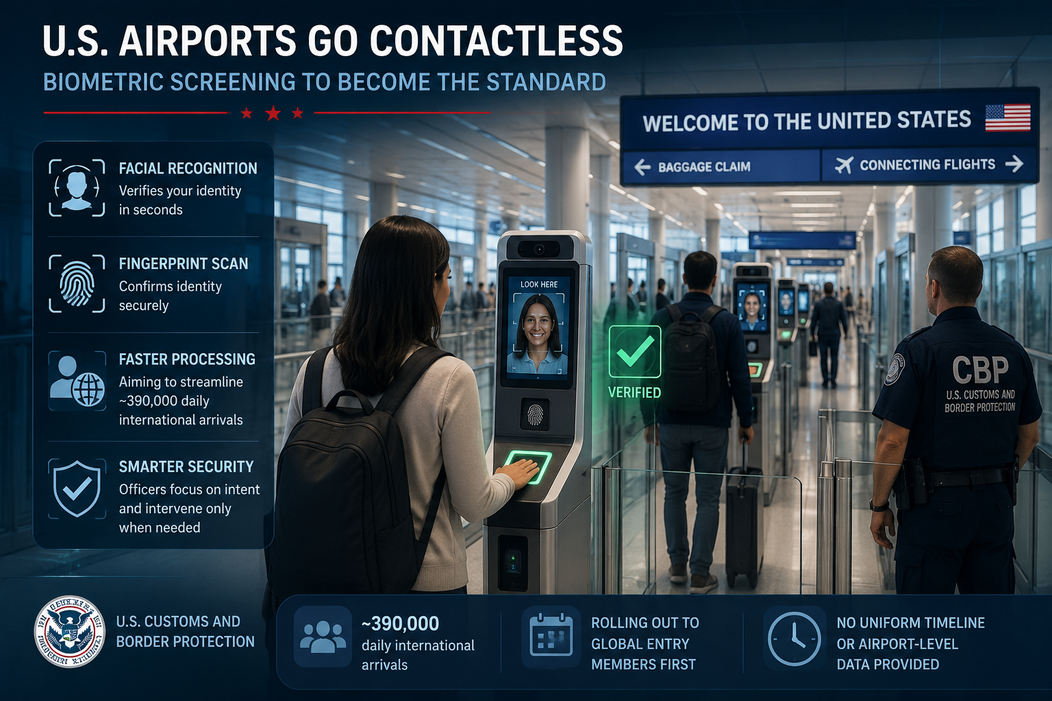 CBP Signals Contactless Biometric Checkpoints Will Soon Be Standard at US Airports