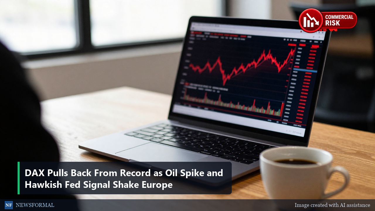 DAX Pulls Back From Record as Oil Spike and Hawkish Fed Signal Shake Europe