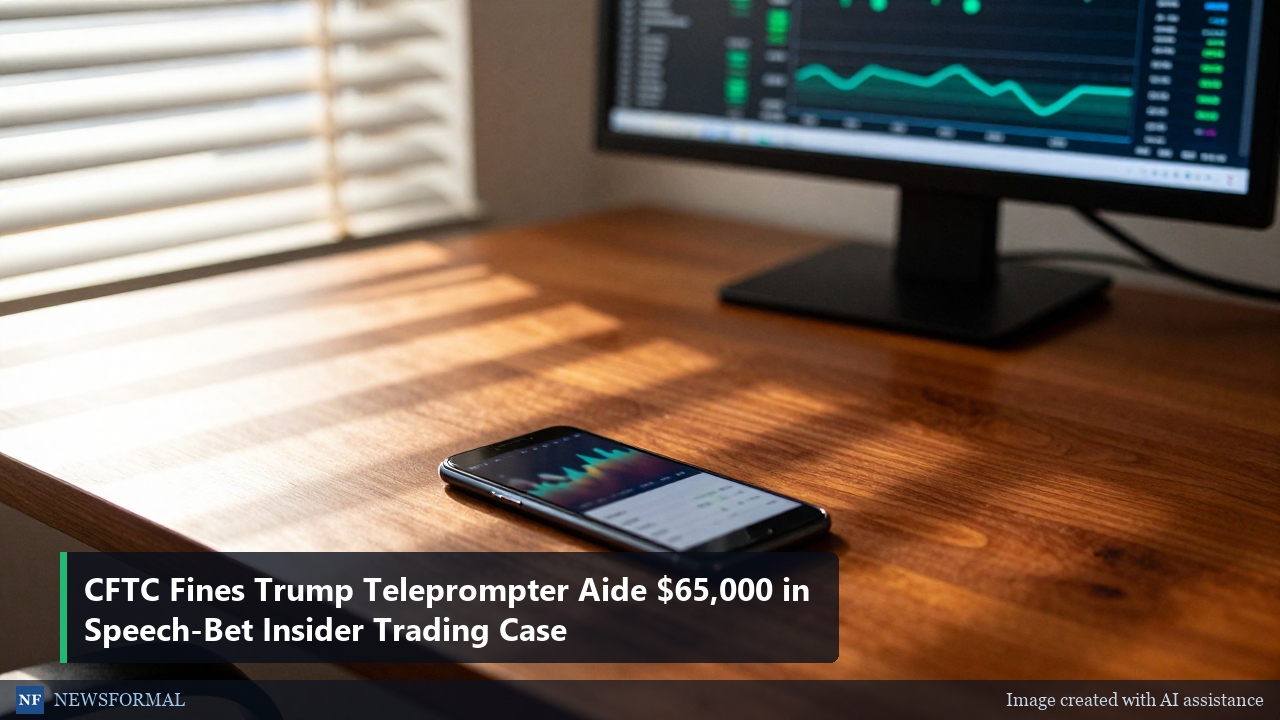 CFTC Fines Trump Teleprompter Aide $65,000 in Speech-Bet Insider Trading Case