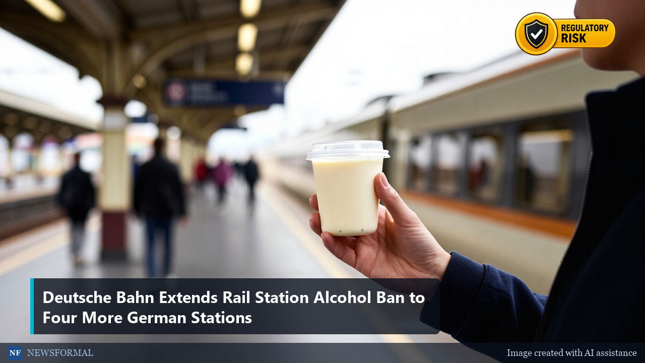 Deutsche Bahn Extends Rail Station Alcohol Ban to Four More German Stations
