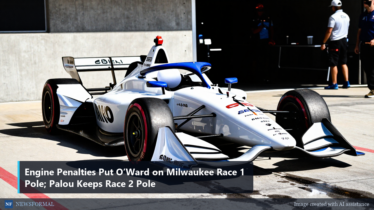 Engine Penalties Put O’Ward on Milwaukee Race 1 Pole; Palou Keeps Race 2 Pole