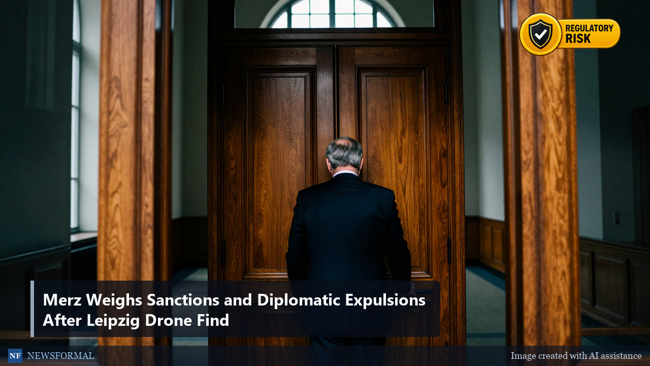 Merz Weighs Sanctions and Diplomatic Expulsions After Leipzig Drone Find
