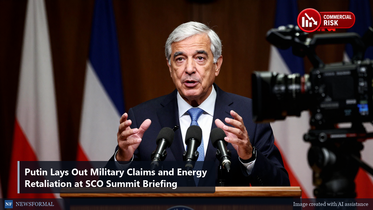 Putin Lays Out Military Claims and Energy Retaliation at SCO Summit Briefing