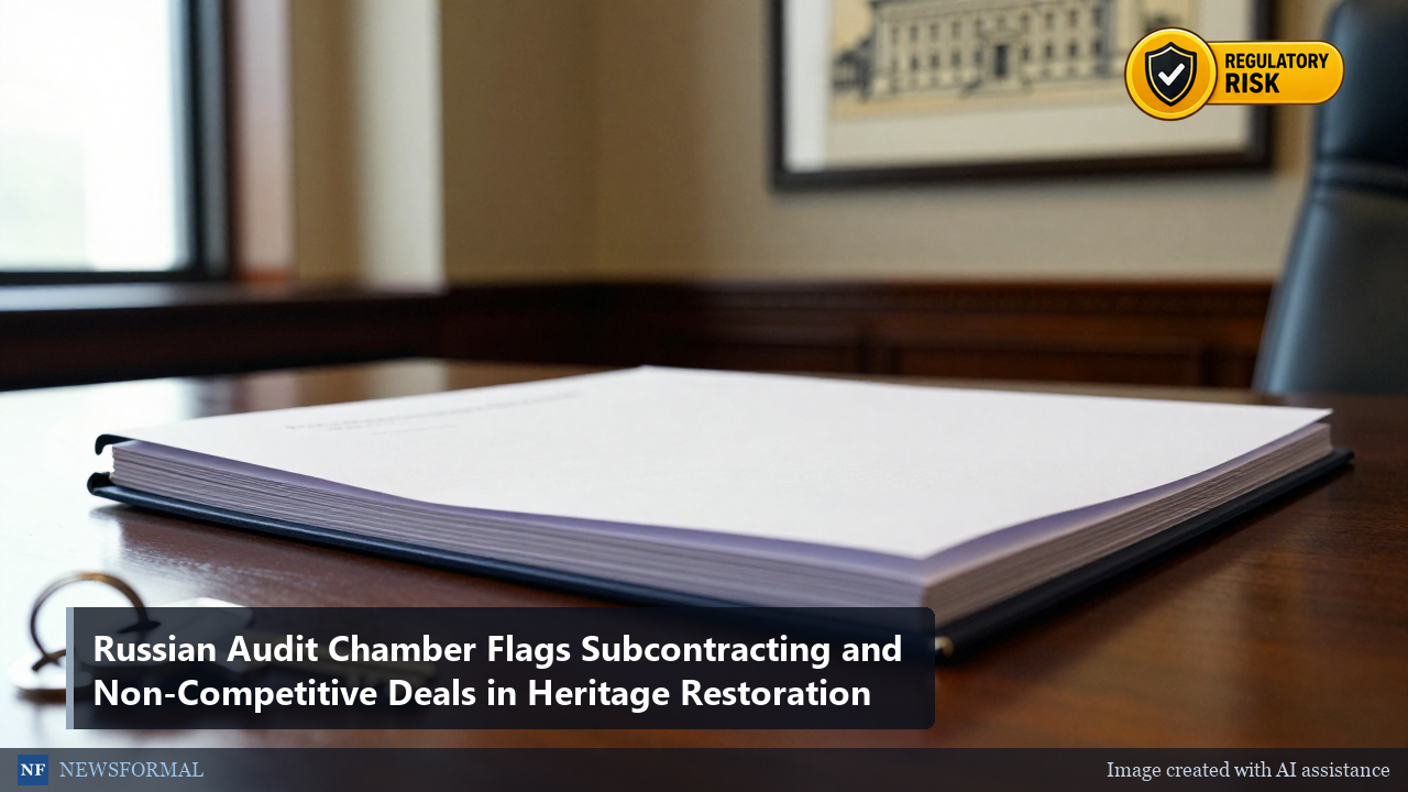 Russian Audit Chamber Flags Subcontracting and Non-Competitive Deals in Heritage Restoration